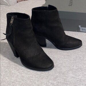 All Saints Black Booties Heeled Ankle Boots 38